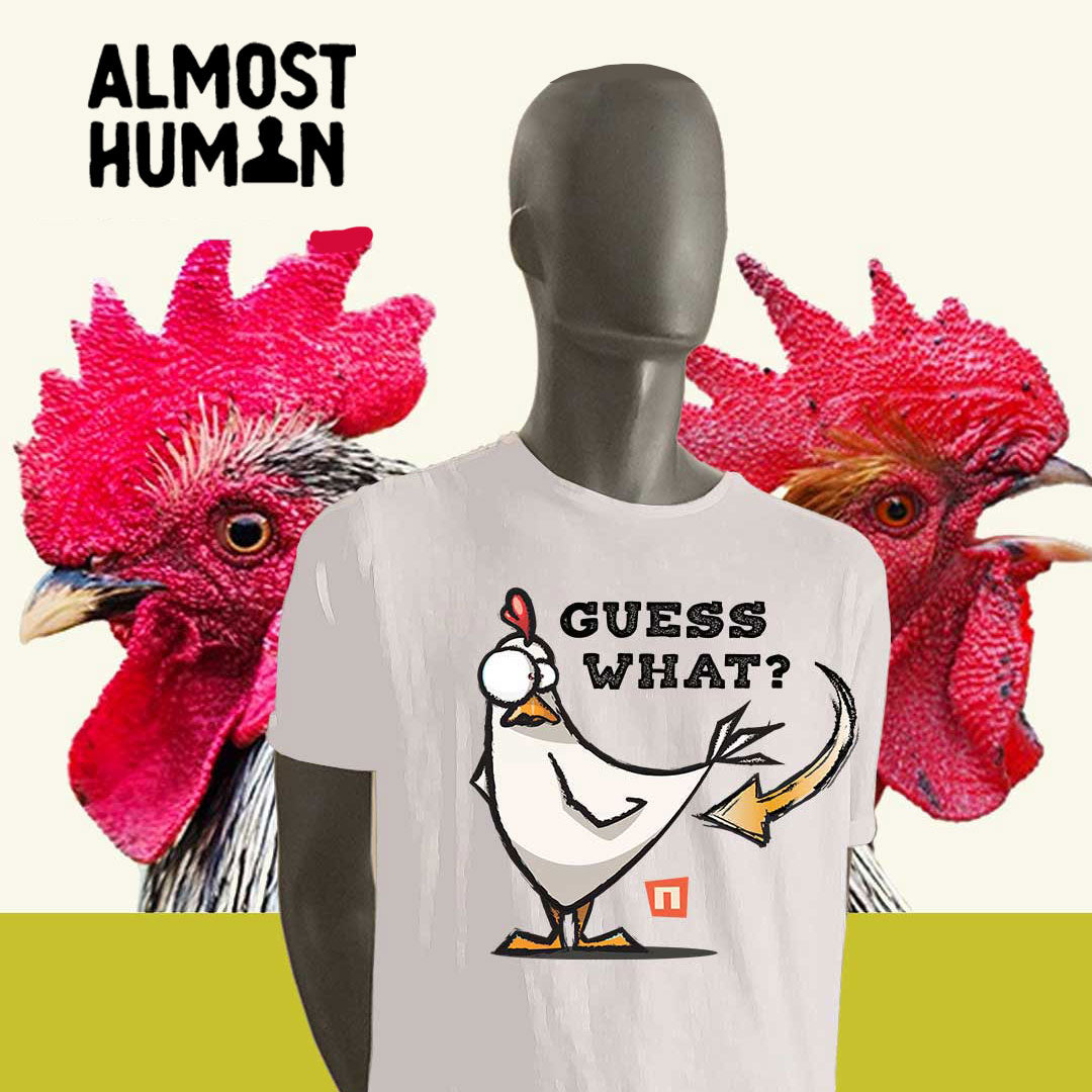 Almost Human Tshirts by Nogginhed. For some of us, our animal counterparts are equally as human as the rest of us. Tshirts for animal lovers with a sense of humor.