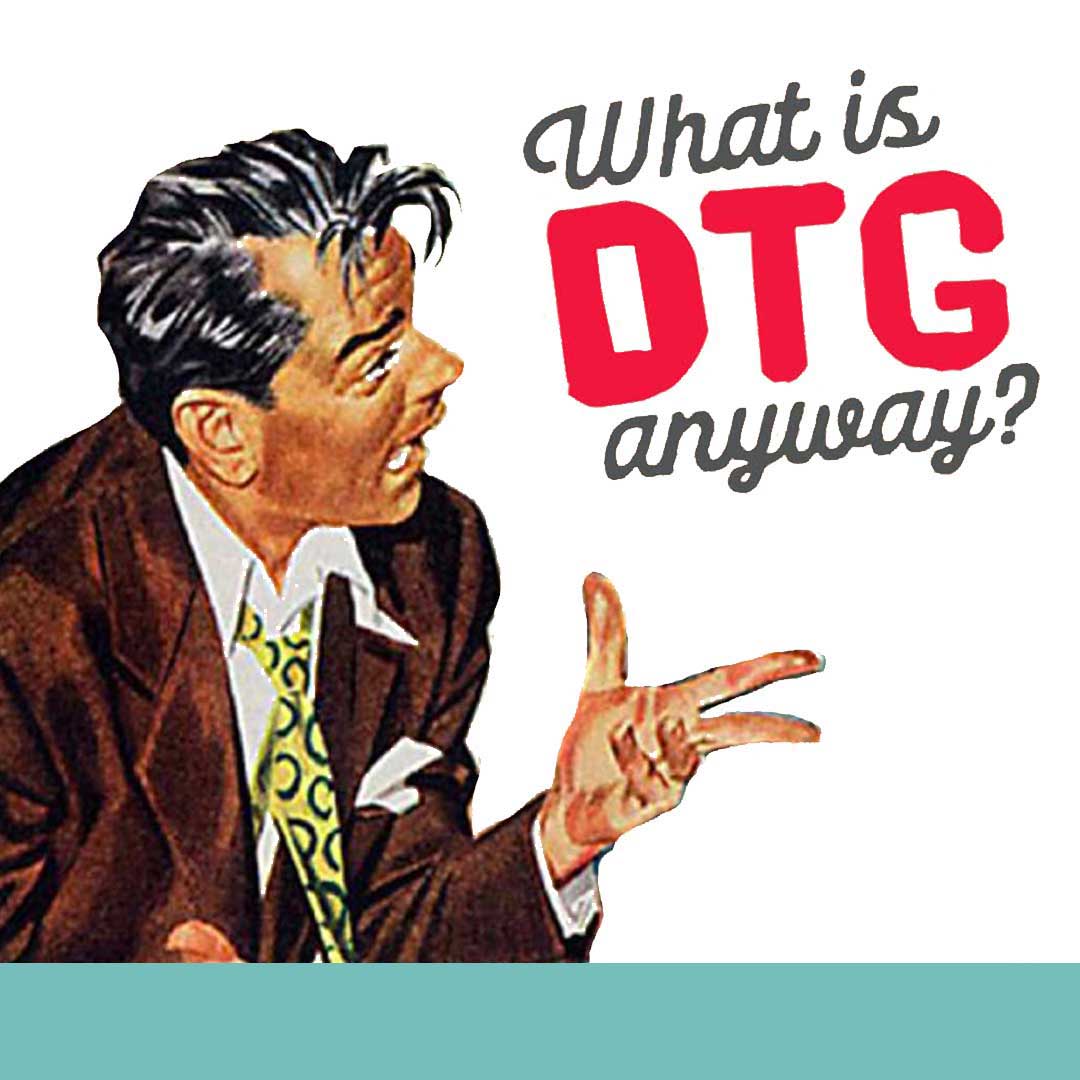 What is DTG, anyway? DTG is a digital way to print Tshirts in full color.