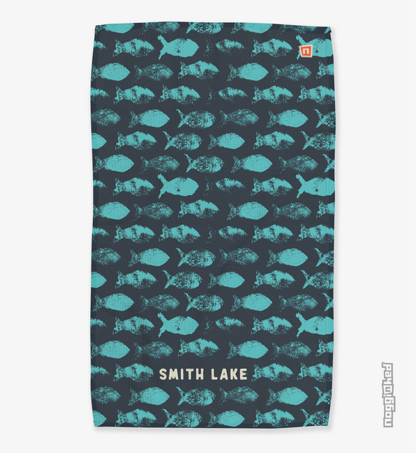 Goldfish Blue - Waffle Towel
