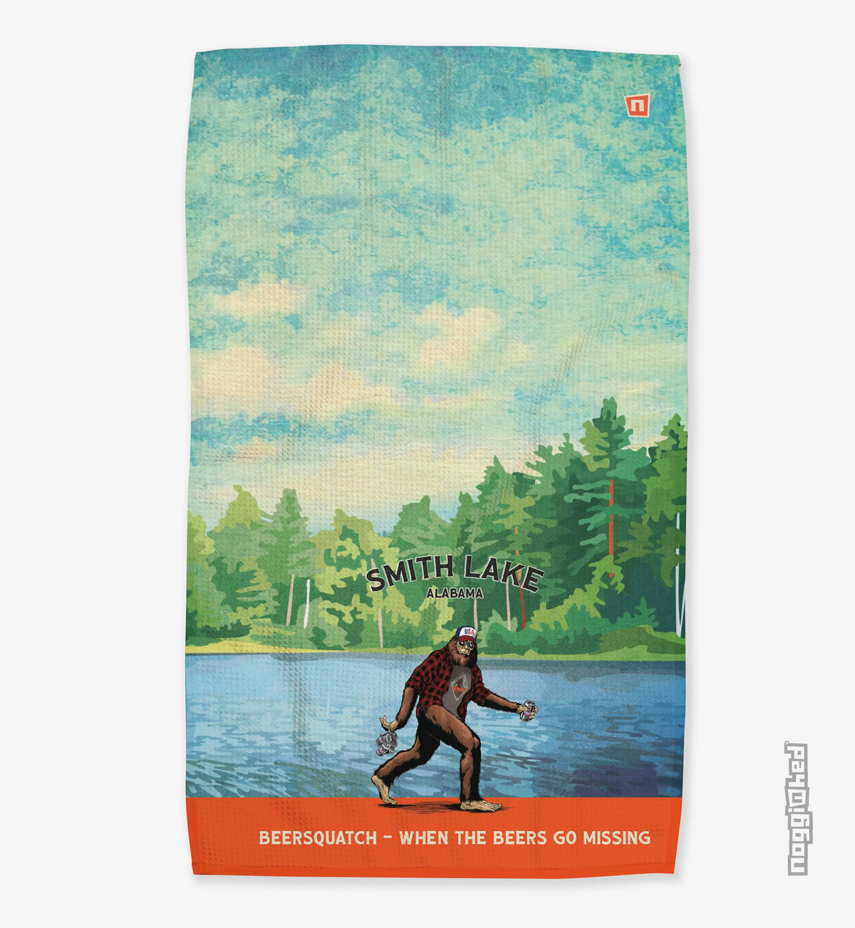Smith Lake Beersquatch - Waffle Towel