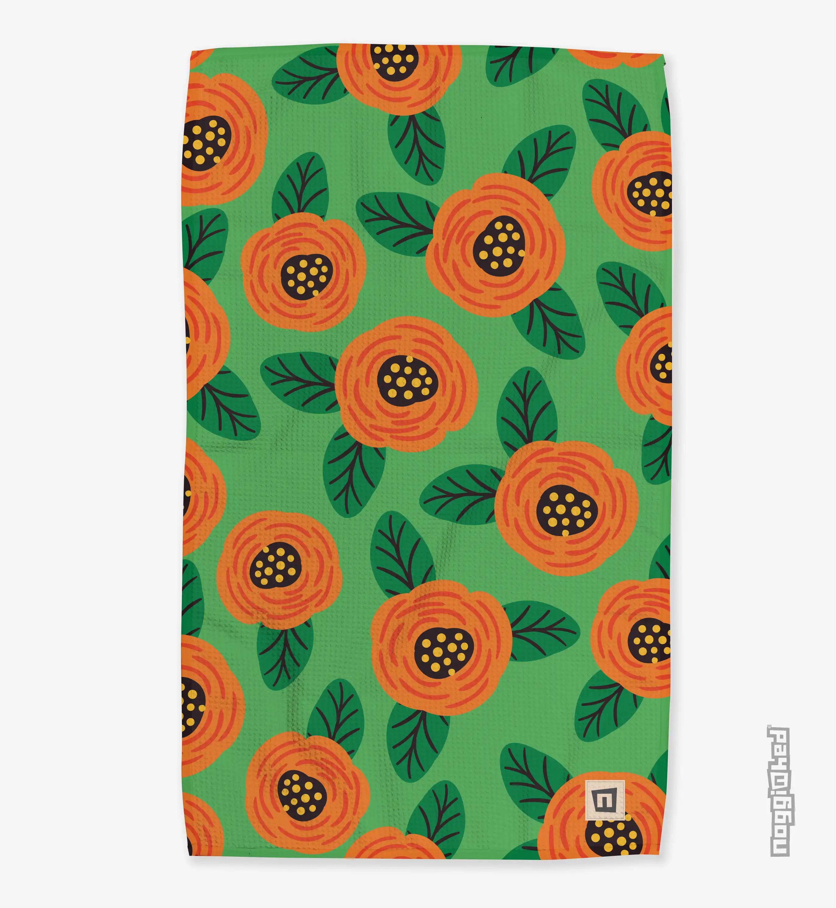 Bright Poppies - Waffle Towel