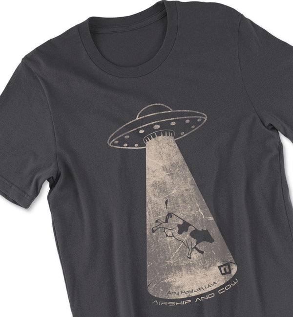 'Airship and Cow' UFO Tshirt