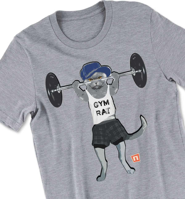 'Gym Rat' Tshirt | Hustle for that Muscle - NOGGINHED