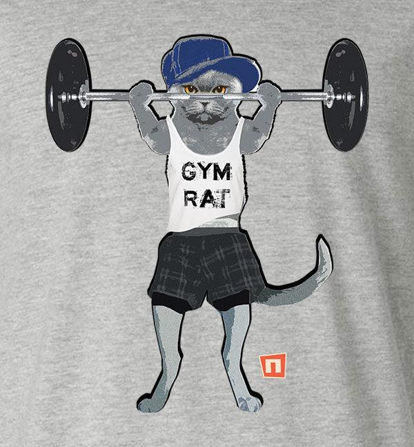 'Gym Rat' Tshirt | Hustle for that Muscle - NOGGINHED