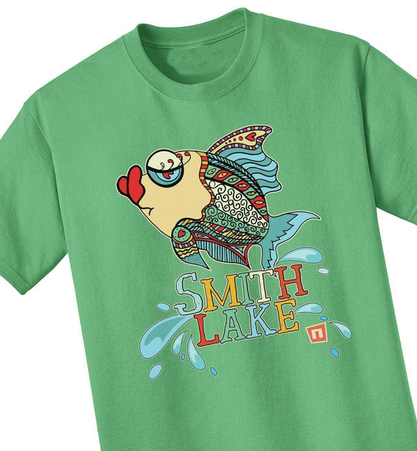 'Kissy Fish'  - Smith Lake Tshirt - NOGGINHED